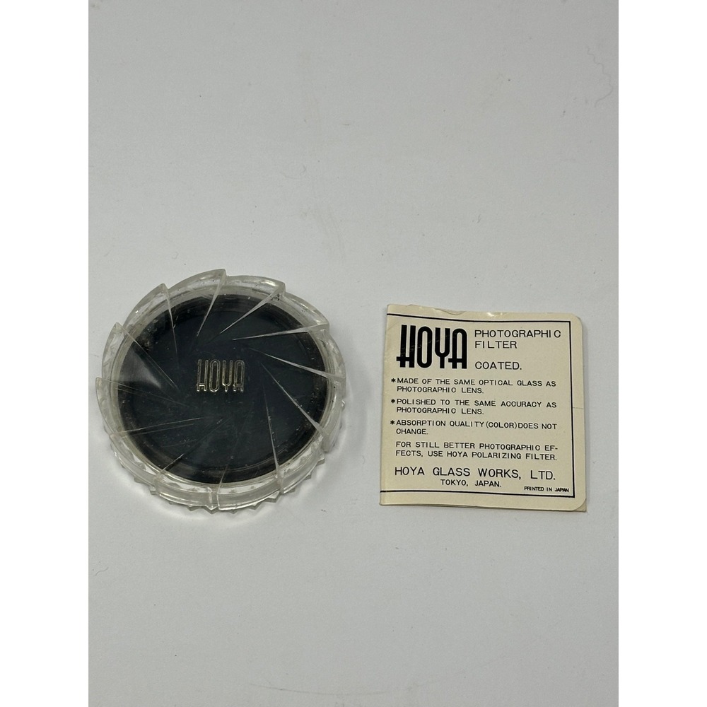 Hoya PL 49mm Lens Filter Linear-Polarizer vintage W Case S6